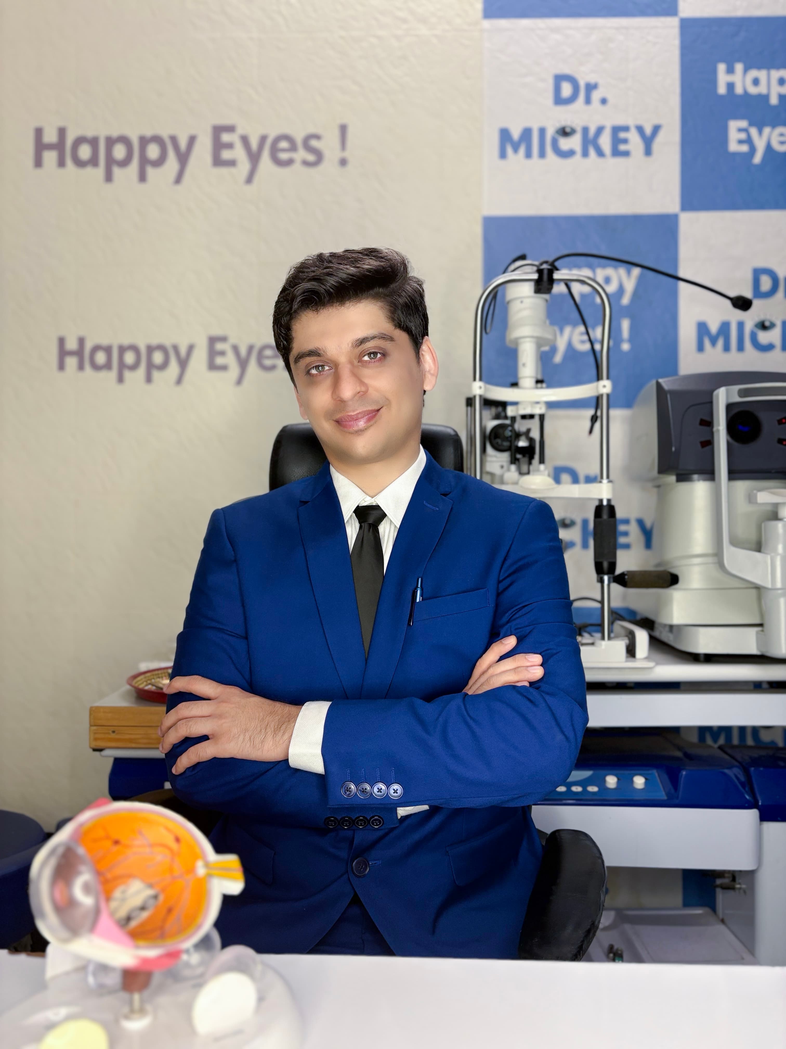 Dr Mickey Dhamejani at Happy Eyes clinic